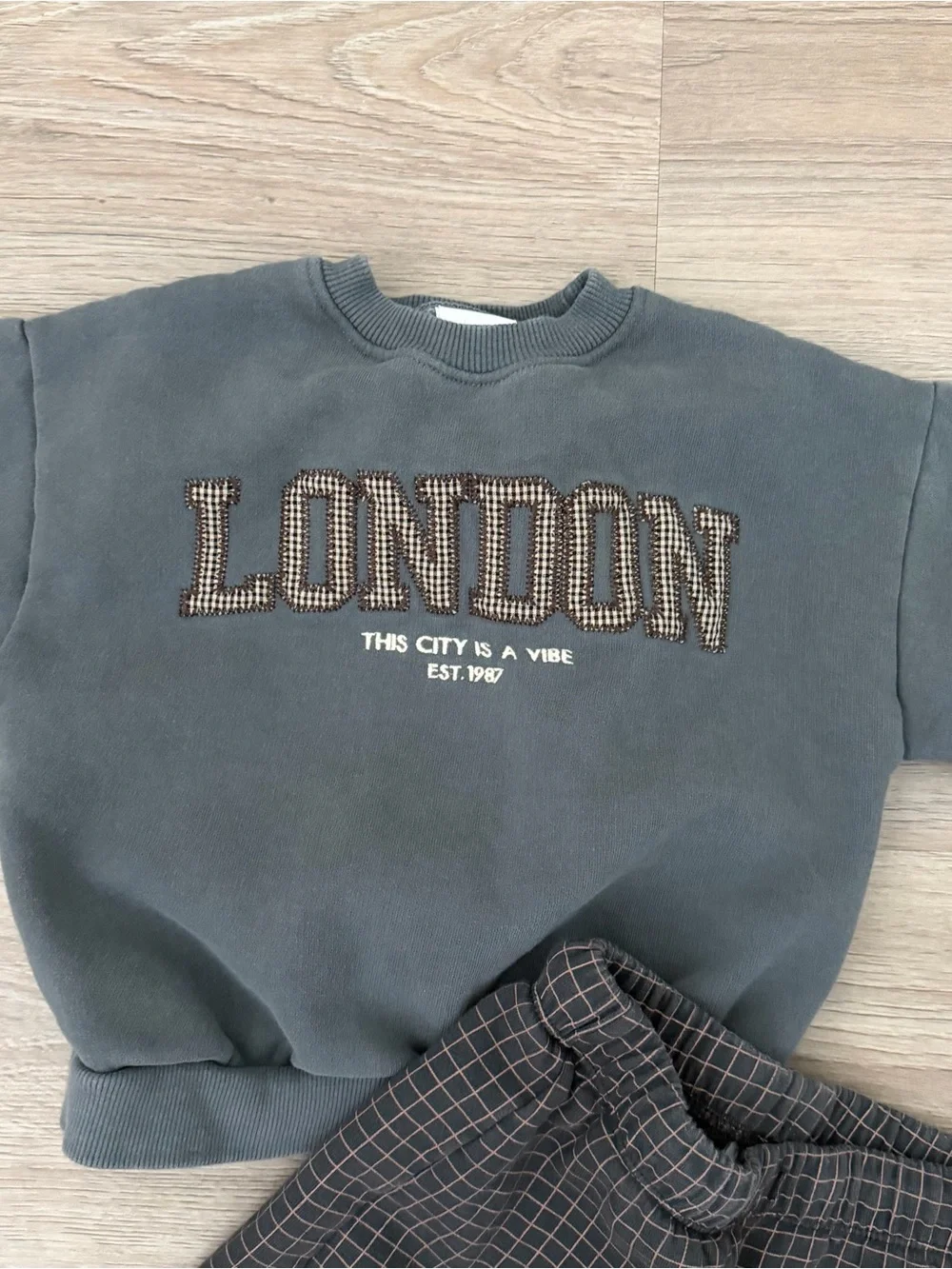 ZARA Toddler Boy London Checkered Pants Set Size 2 years